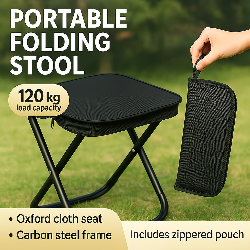 TEMU 1pc Portable Folding Chair, Ideal For , Lawns, Picnics, Fishing, And Backpacking Trips