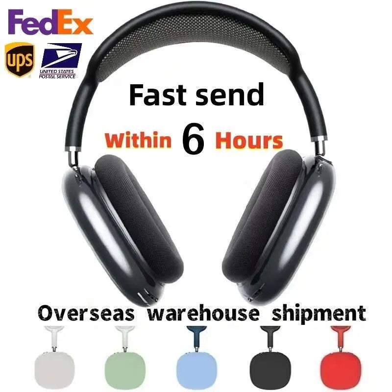 For Airpods Max 2 Headband Earphones Headphone Accessories Transparent TPU Solid Silicone Waterproof Protective case AirPod Maxs Headset cover case