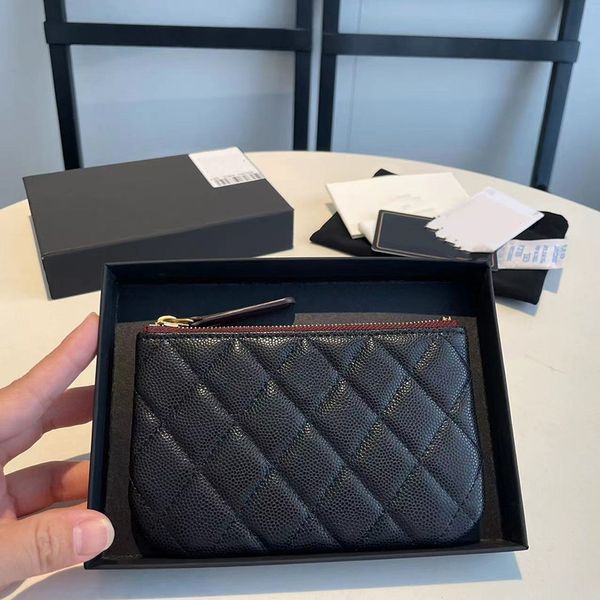 card holder caviar women wallet designer purses designer handbag black small bag genuine leather mini branded bags brand name bags luxury wa