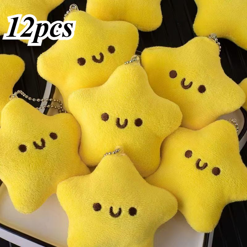 TEMU 12pcs Large Portion Of Plush Toy Pendant, Bag, Christmas Tree Decoration Photo Props, Very Suitable For Halloween, Christmas, Valentine's Day,
