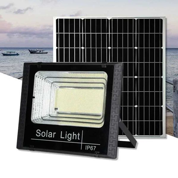 50w 100w 200w 300w 500w Solar Flood Lights LED Solar Powered Spotlight Outdoor Waterproof Reflector Solar with Remote Control Y240816