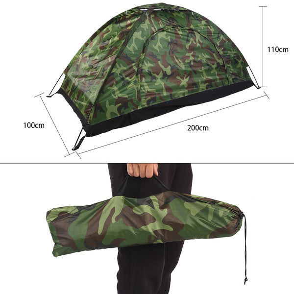 1-3 Person Outdoor Camping Waterproof 4 Season Family Tent Camouflage Hiking