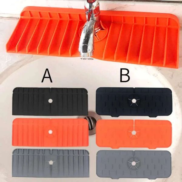 Kitchen Faucet Absorbent Mat Tools Sink Guard Silicone Faucets Splash Catcher Countertop Protector For Bathroom Gadgets Fy3781 Ss0114