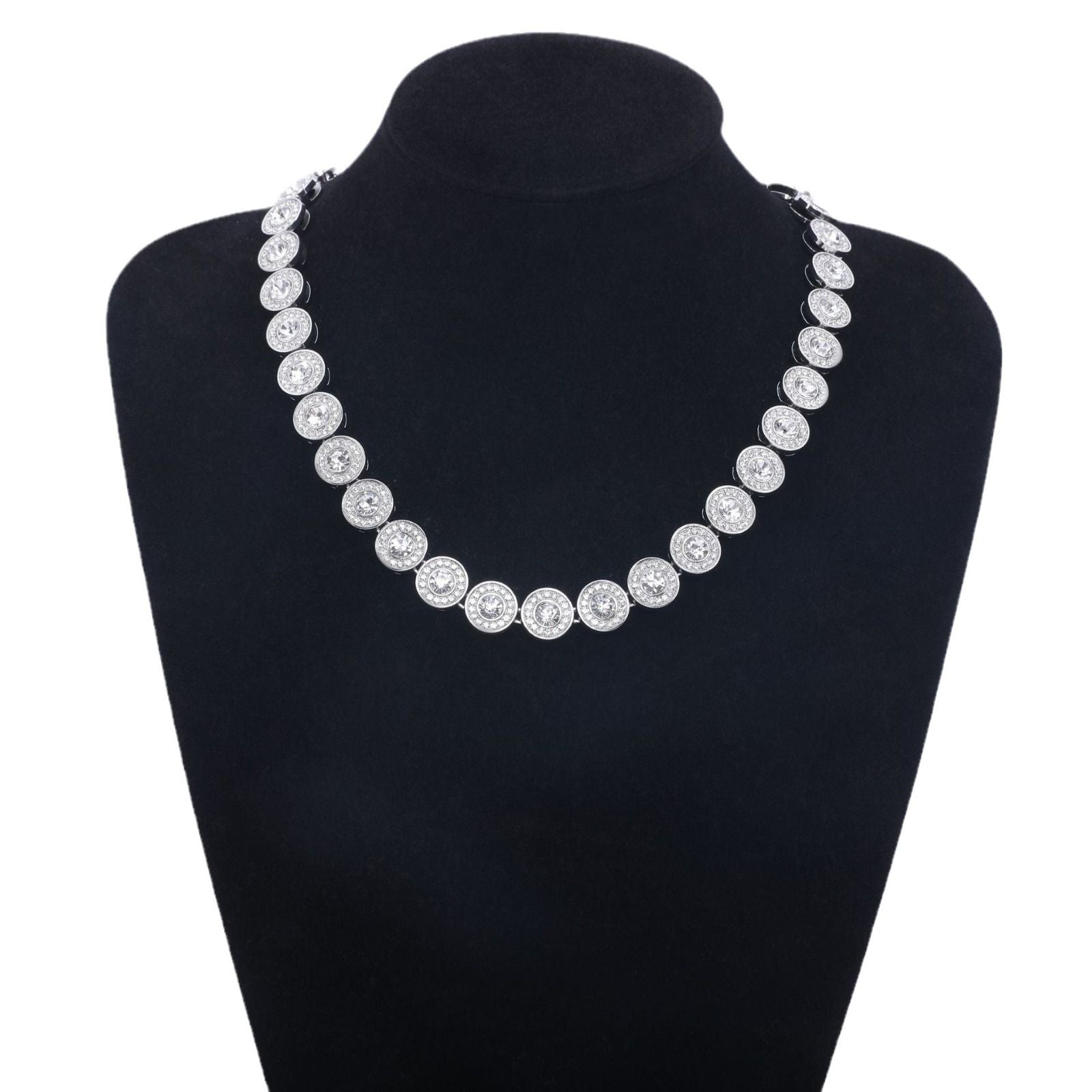 diamond designer necklace shiny tennis necklaces designer beaded chocker luxury necklace for women party jewelry classic trendy exquisite jewellery