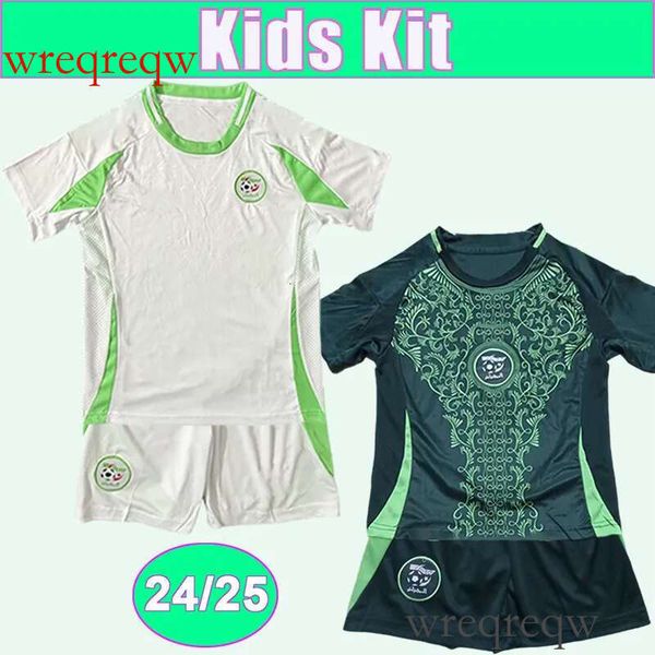 24 25 Algeria kids kit Soccer Jerseys National Team BRAHIMI BENRAHMA BAKRAR HADJ MOUSSA ZERROUKI MANDI Home Away Football Shirts