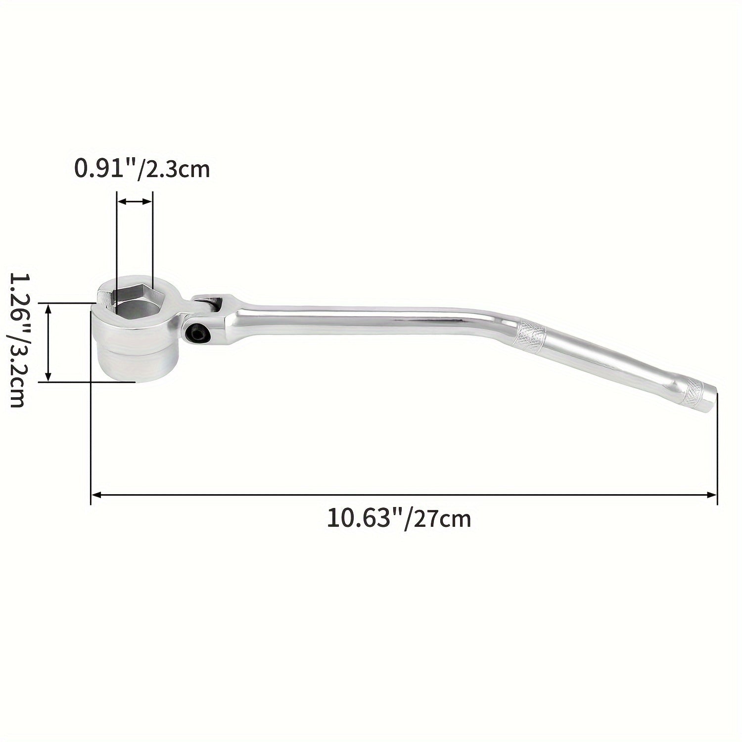 TEMU Oxygen Sensor Wrench Flexible Head Remove Install 7-8" Hex 6pt 12pt Automotive Repair Tools
