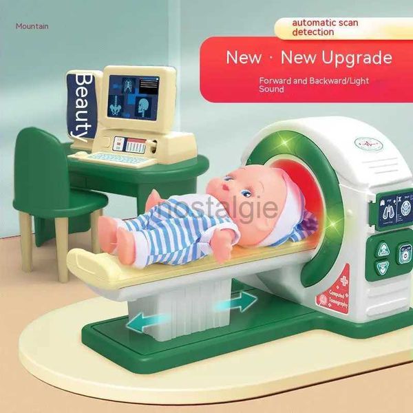 Kitchens Play Food Kids Simulation Medical Stethoscope Ct Machine Doctor Toy Set Play House Pretend Play Girls Boys Children Birthday Gift T