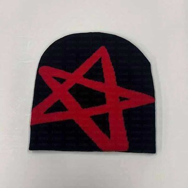 Beanie-Skull Caps 2024 Tide New Knitting Beanies Hat Mens Paragraph Quality Cap Y2K Warm Aesthetics Fashion 100 Cold Hat Womens Hats J241125