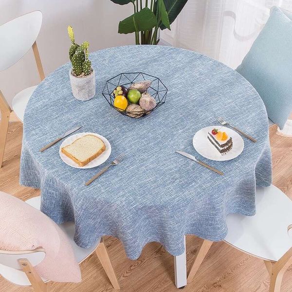 Cotton En Cloth Round Wedding Party Table Cover Nordic Tea Coffee Tablecloths Home Kitchen Decor