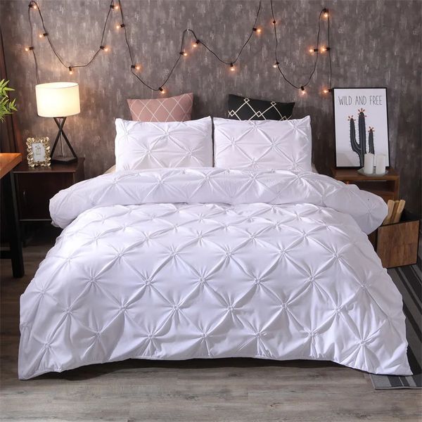 Queen 3Pieces Gray Bed in a Bag Set for Bedroom Beddding Sets with Comforter Duvet cover Pillowcases 240704
