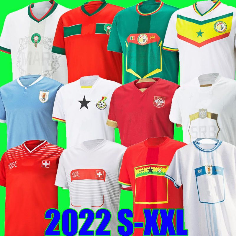 2022 2023 Morocco soccer jersey Senegal MANE Hakimi Ghana 22 23 Switzerland KOULIBALY maillot Serbia football uniforms shirts VLAHOVIC MITROVIC TADI