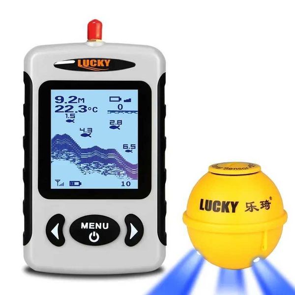 LUCKY FFW718LA Fish Finder 150m Wir Sonar Sensor 45m Water Depth 2.2inch Screen Suitab For Ice Fishing and Sea FishingXJ241218