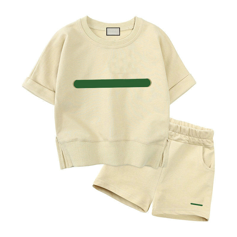 Baby Boys and Girls Clothing Sets Brand Tracksuits 2 Kids Clothing Set Hot Sell Fashion summer Children&#039;s T shirt and short pants
