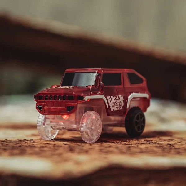 Electronics Special Car for Track Toys With Flashing Lights Educational Luminous Machine Car unny Creative Toys Gifts Y240809