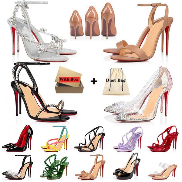 2024 Pumps Red Bottoms Heels Designer Shoes Womens Loafers Office Stiletto Peep-toes Sandals Luxurys Bottoms High Heel Hot Chick Sneakers Ru