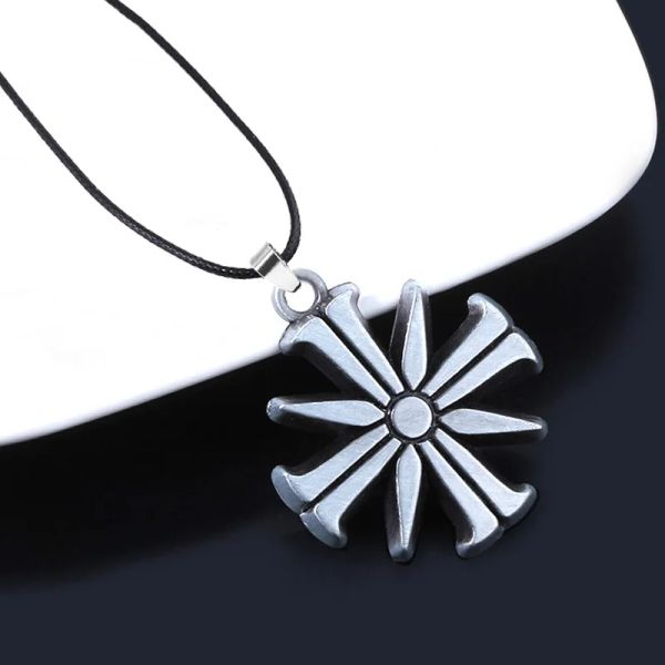 New PS4 Game Far Cry 5 Pendants Necklaces Ares 4 Eden&#039;s Gate Choker FARCRY 5 Cult Sunflower Logo Keyring For Men Game Fans Gift