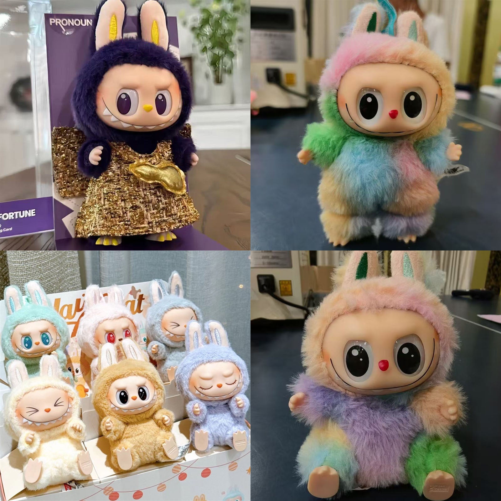 2025 Labubu Monster V4 V3 V2 V1 Collection Series Blind Box Teddy Vinyl Toy Animated Character Face Doll Mystery Surprise Keychain Kids labulabu go