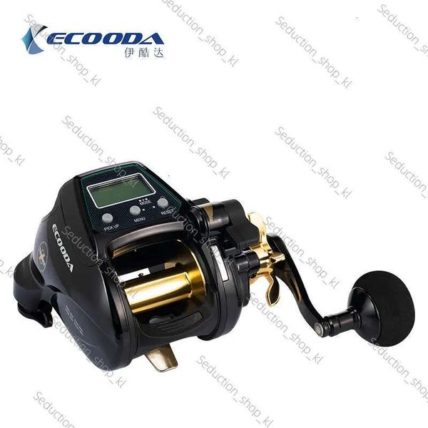 ECOODA New System Electric Wheel Ezh3000-5000 Electric Winch Wheel Sea Fishing Wheel Drum Counting Electric Reel Fishing Saltwater 12V DC 15
