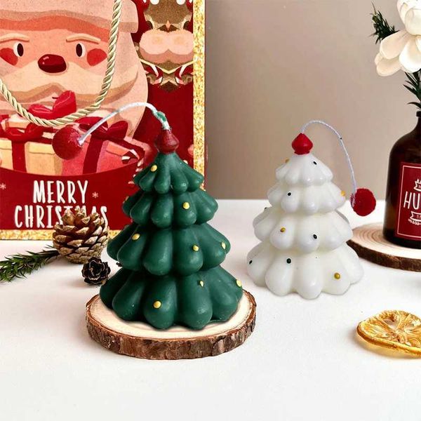 Christmas tree shaped candles Christmas incense candles decorative atmosphere candles Christmas party supplies 2025 New Year gifts CL240907