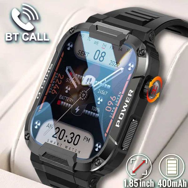 Smart Watches Mens smartwatch military health monitor AI voice Bluetooth call fitness waterproof sports smartwatch iOS Android phone 2023 CL