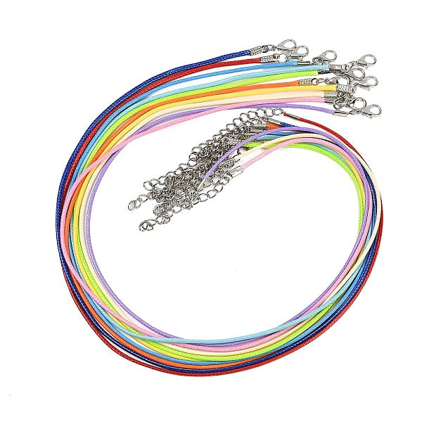 Fabricación de collares de cordón de algodón encerado trenzado