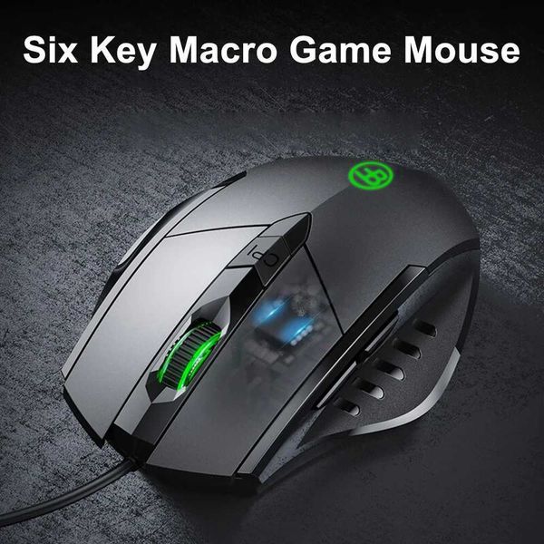 Mice USB Wired Mouse7200DPI Corded Computer Mouse with 6 Button Cord Ergonomic MiceOffice and Game Mouse for Laptop PC Desktop CL241230