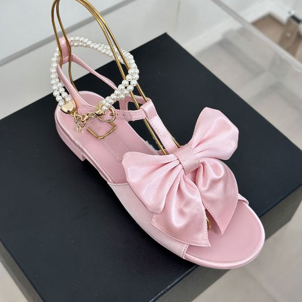 2025 Sandale Top Quality Slingback Shoes Luxury Genuine Leather Beach Outdoor