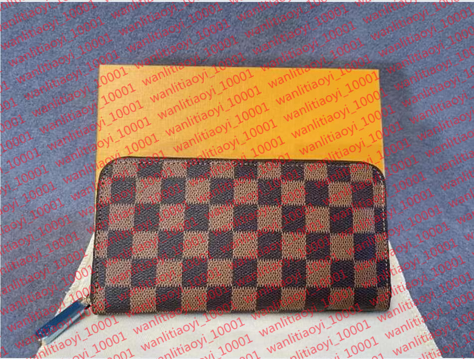 Designer M60017 Leather Wallet Women Zipper Long Card Holders Coin Purses Woman Shows Exotic Clutch Wallets