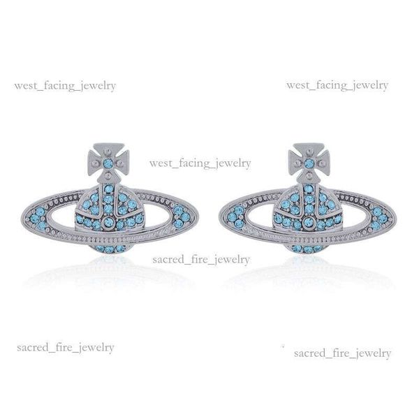 Viviane West Wood Jewellery Classic Full Diamond Small Saturn Luxury Fashion Classic Trend Designer Acessórios Super Luxury Punk, Hot Networ