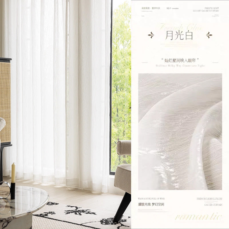 A829 modern simple high light-shielding cotton and linen curtains home decoration bay window living room bedroom sunshade curtain finished product