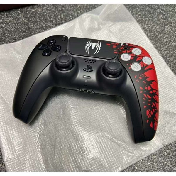 Game Controllers Joysticks Sy Red Dualsense Wireless Controller Ps5 Gamepad Haptic Feedback Dynamic Adaptive Triggers Bluetooth Drop D Otqxl