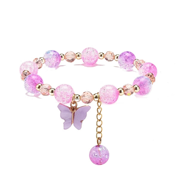 Bling Acryl- und Glasperlen-Stretcharmband