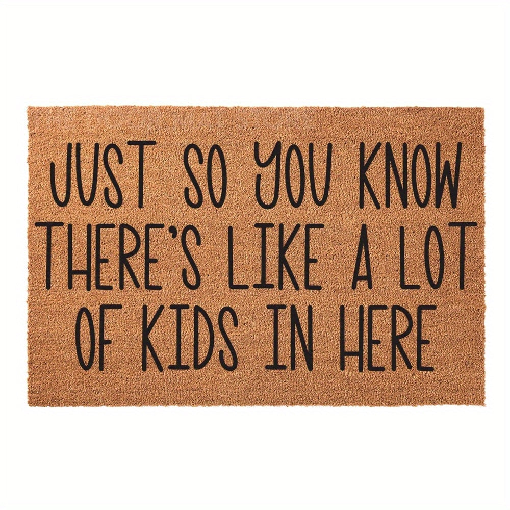 TEMU 1pc Funny Welcome Doormat Outdoor Indoor Mat, Porch Floor Mats, Front Door Patio Non-slip Rubber Entrance Door Mats Room Water-absorbing Floor