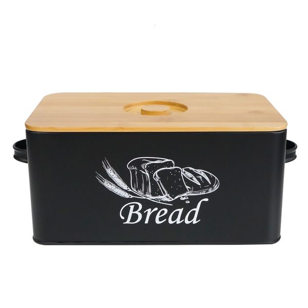 Food Savers Storage Containers Large Capacity Metal Bread Bin Box Kitchen Food Storage Containers Outdoor Picnic Snack Storage Box with Hand