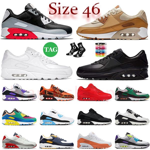 Originals OG Outdoor 90 Running Shoes For Mens Women 90s Sports Designer Sneakers Phantom Coconut Milk Spider Black White Infrared Platform