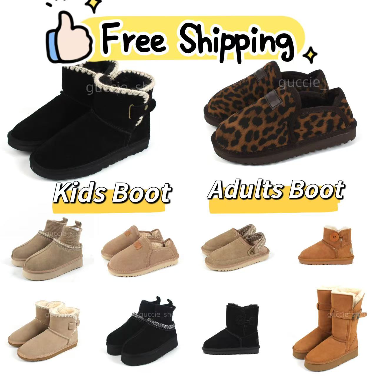 Free Shipping Women Kid Toddler Boots Tasman Slippers Baby Australia Child Snow Children Boys Girls Winter Classic Ultra Mini Boot with Bowtie