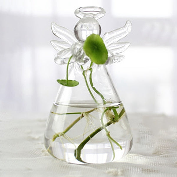 Angel Shape Glass Vase
