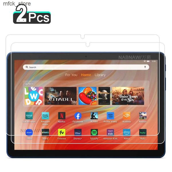 Tablet PC Screen Protectors 2 Pieces HD Scratch Proof Screen Protector Tempered Glass For All-new Fire HD 10 2023 10.1-inch Tablet Protectiv