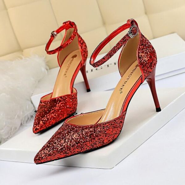 Floral NEW Wine Red Women Chunky Heels Designer Platform Shoes for Party Dress Pumps Square Heels Women Mules Slippers Sandals