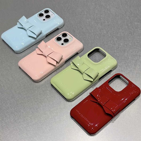 Phone case Korean Fresh Fashion Bubble Shell Bow Colorf Phone Case for iPhone 12 13 14 15 16 Pro Max Shockproof Back Cover Z241102