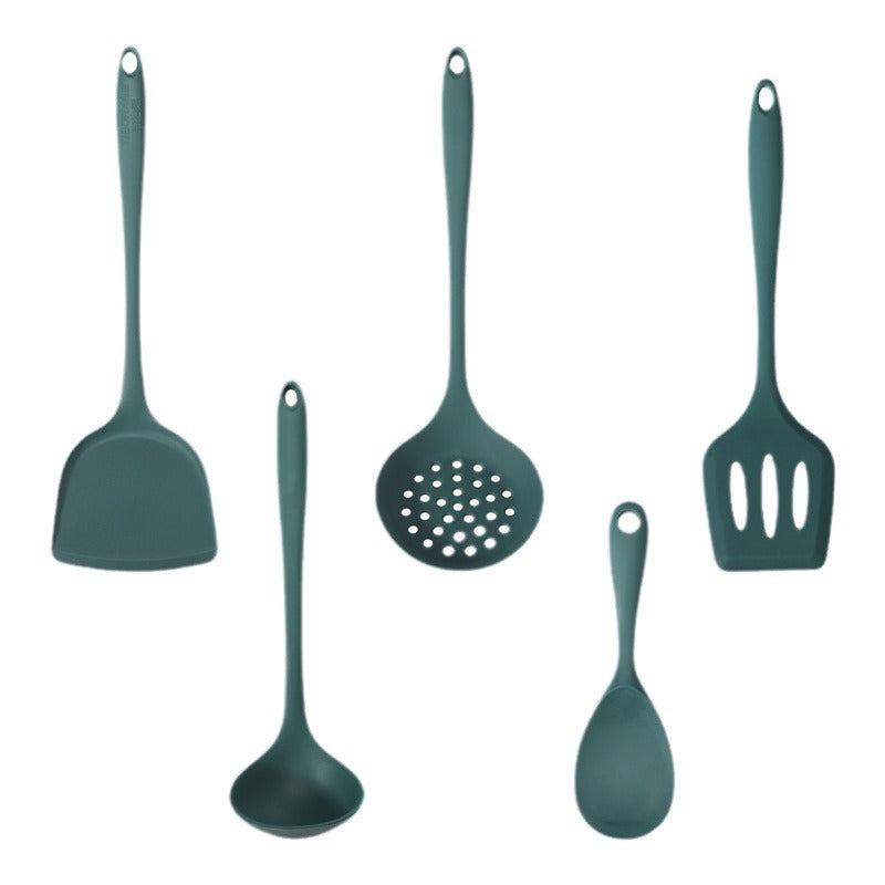 Multipurpose Silicone Cooking Utensils - Includes Spatula, Soup Ladle, Fork for Heat Resistance and Easy Cleaning