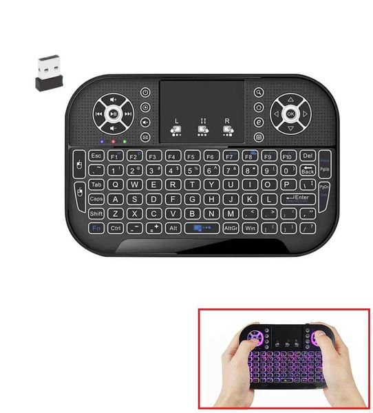 A8 Mini BT-compatible Keyboard 2.4G Dual Mode Handheld Fingerboard Backlight Mouse Remote Control For Windows Android TV M240907