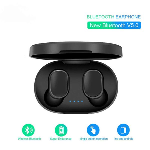 TWS A6S Bluetooth Wireless Headset With Microphones Sports Earbuds Earphones Noise-cancelg Earplug Mini Headphones Hands-free