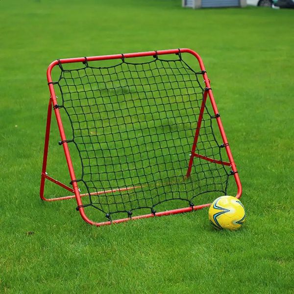 Portable football rebound net adjustable angle with 20 elastic ropes suitable for beginners 241008
