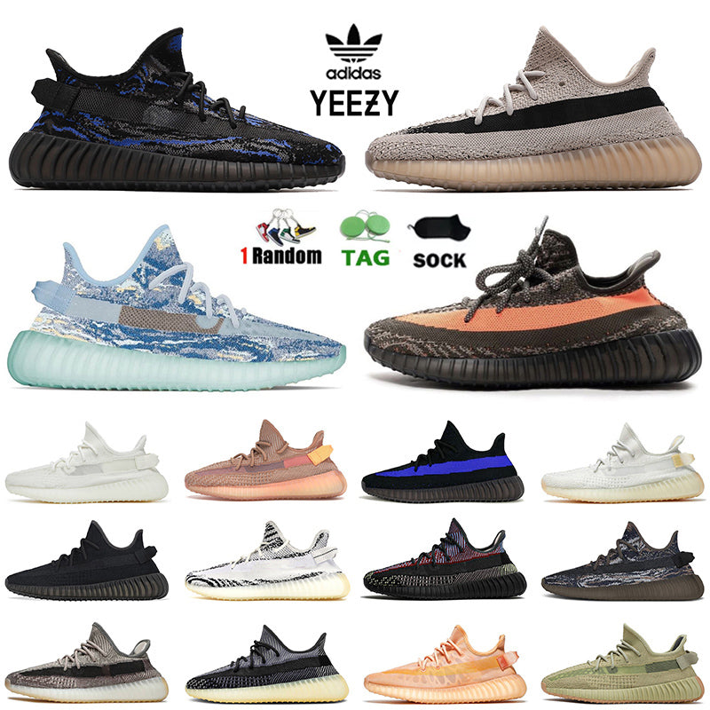 2023 Adidas Yeezy Boost 350 v2 Shoes Mens Women Dark Beluga Dazzling Blue Jade Ash Bone Onyx Bred Static Beige Black Reflective 3M Mono Clay Yecheil