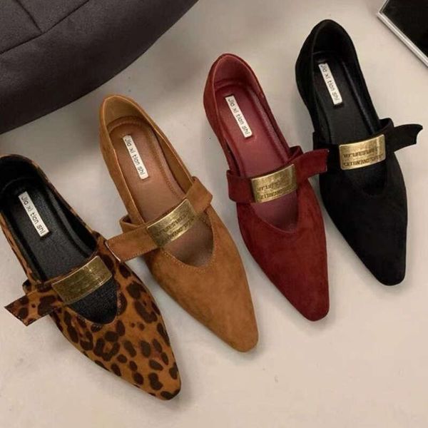 2025 New Spring Flat Leisure Women Flats Female Soft Sole Ladies Footwear Comtable Casual Lady Square Toe Shoes Girl