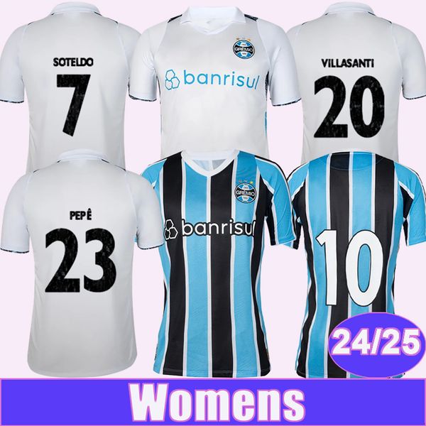 24 25 Gremio SOTELDO Women Soccer Jerseys PEPE DIEGO COSTA GEROMEL KANNEMANN REINALDO F. CARBALLO VILLASANTI Home Away Football Shirts
