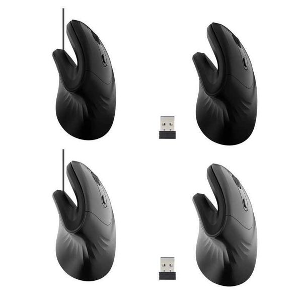 Mice Right hand vertical mouse conforms to ergonomics gaming mouse USB optical wrist health mouse felt CL241230