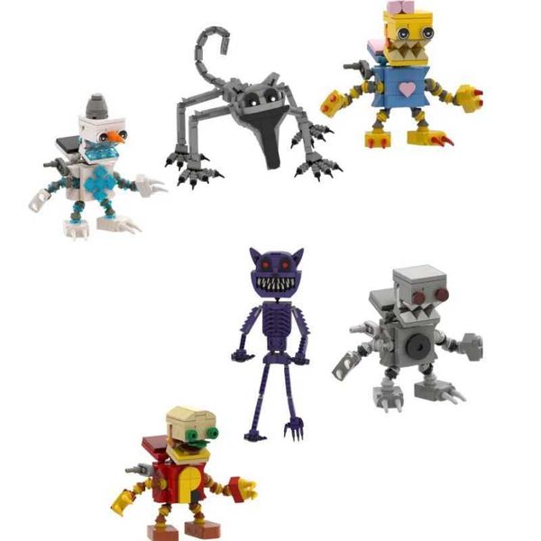 Bloco de construção Novo Smilings Hot Britters Ação Figura Bloco de construção definido para crianças Games de terror Poppy Assemble Toys fo
