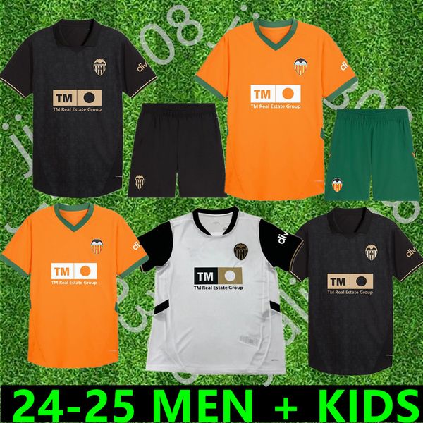 new 2024 Valencias CF soccer jerseys CAVANI GUEDES GAMEIRO camisetas de futbol RODRIGO Gaya M.Gomez men kids kit football shirts 24 25 River